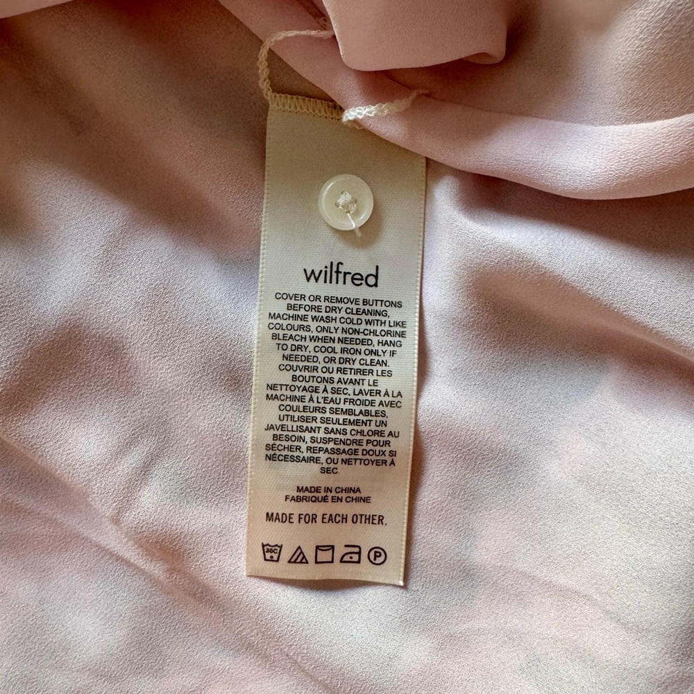 Aritzia Wilfred Daydreamer mini dress in exclusive floral pink/green (small) - Picture 8 of 13